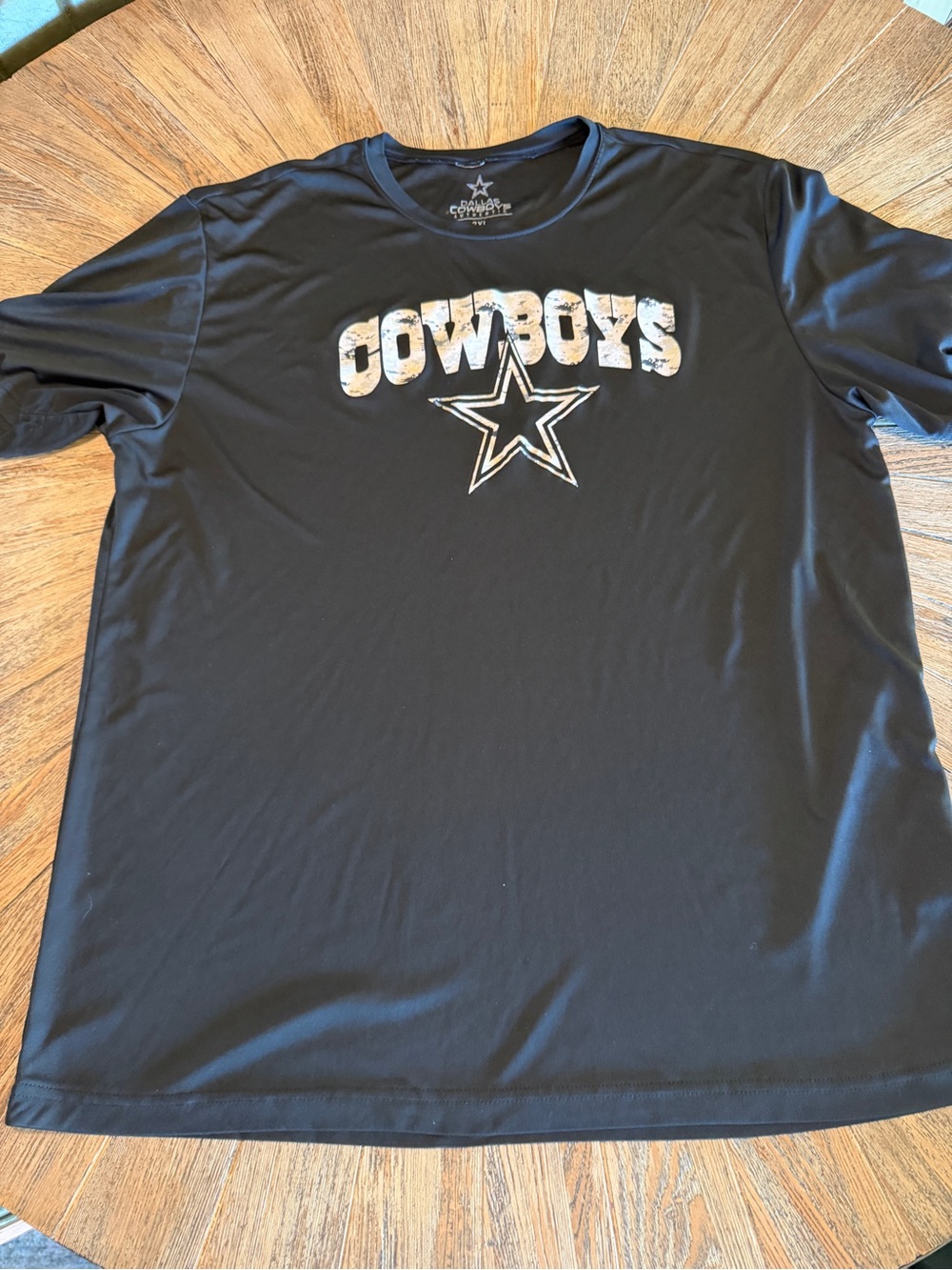 Dallas Cowboys Men’s 2XL Black Performance T Shirt Camo Star NFL Football